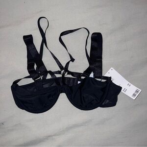 Out From Under Urban Outfitters Black Strappy Bra